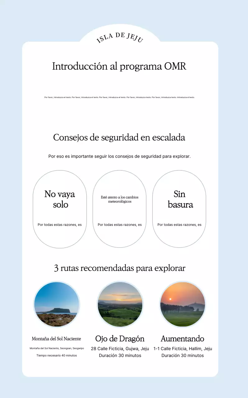 Guía de viaje sencilla