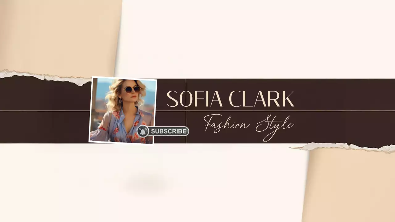 Brown Elegant Fashion Promotion YouTube Thumbnail