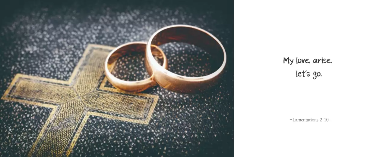 Promote a simple calligraphy Bible Church