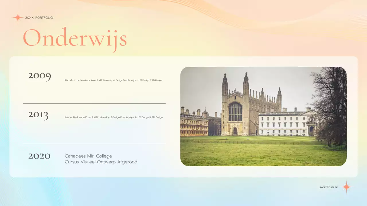 pastel elegante marketing portfolio