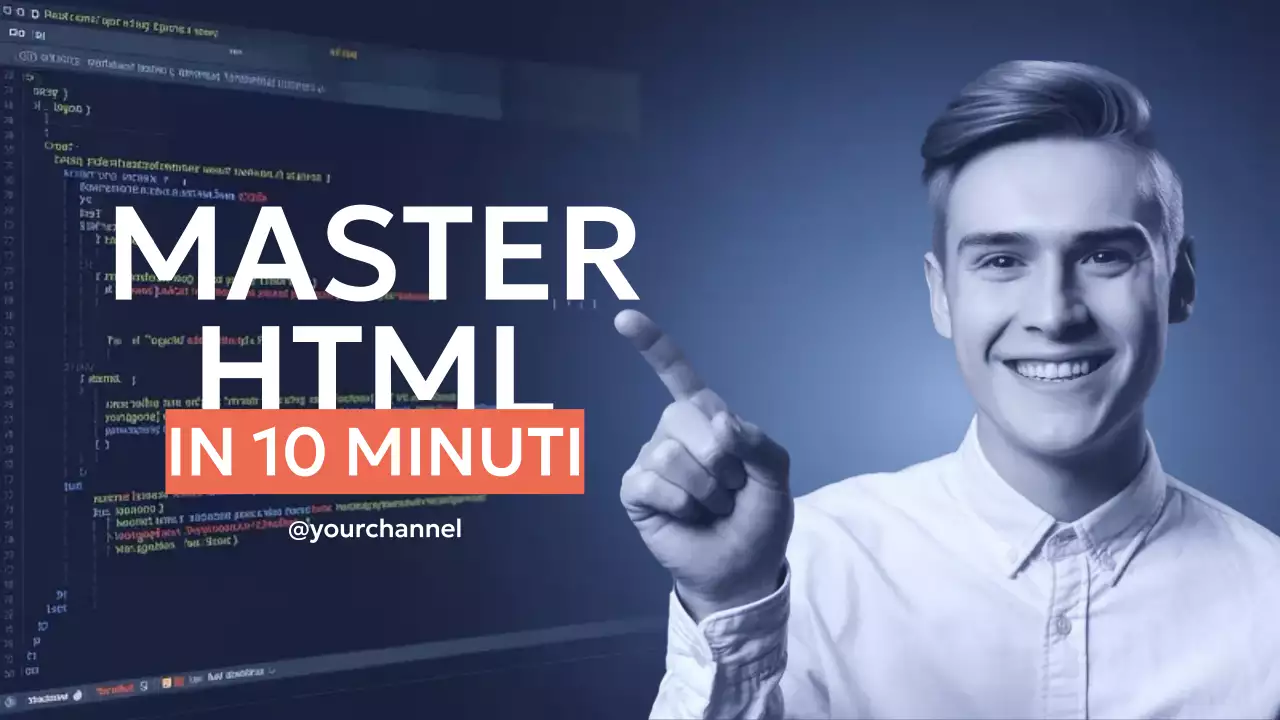 blu moderno HTML tutorial promozione