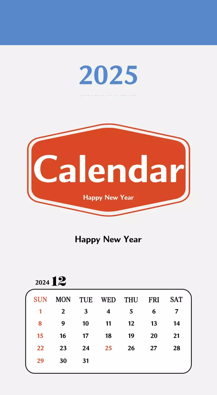 Retro concept nostalgia calendar in red