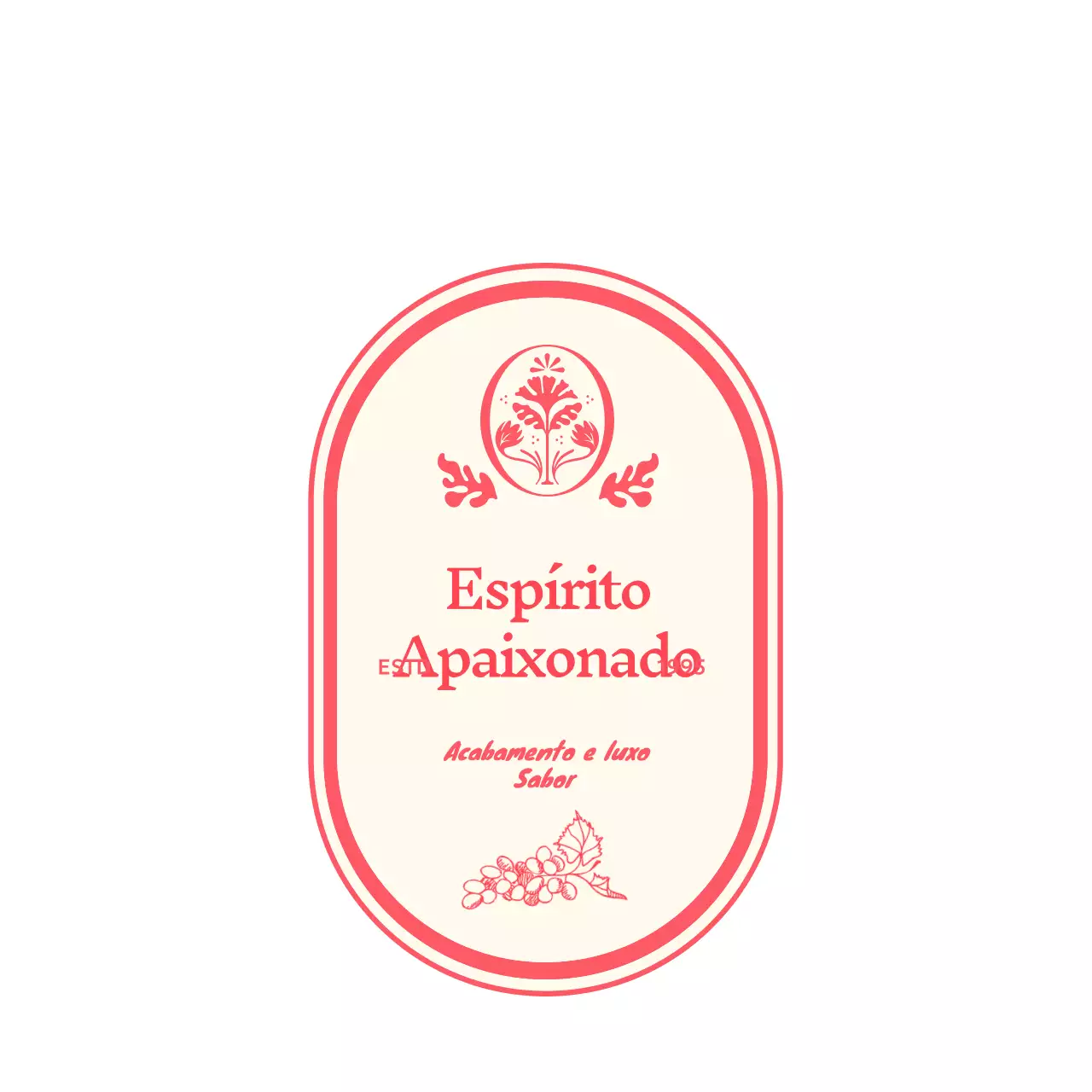 Logótipo de design vintage vermelho