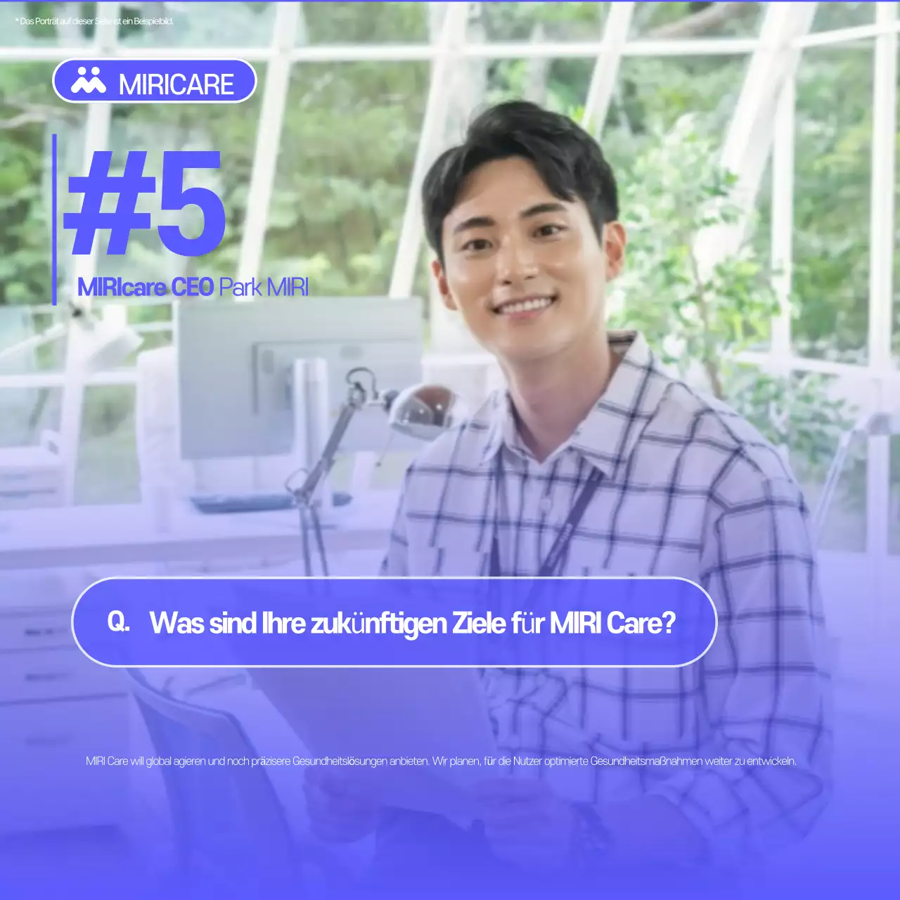 Blue Modern Interview Vorlage Sammlung