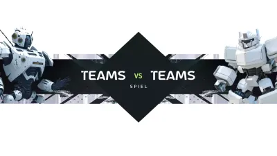 schwarzer futuristischer Roboter Gameplay-Ankündigung