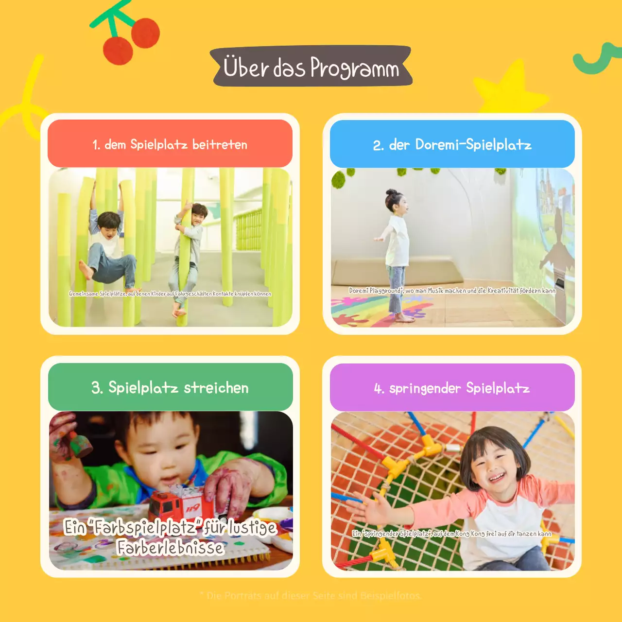 Förderung der gemütlichen Kindercafés von Ivory