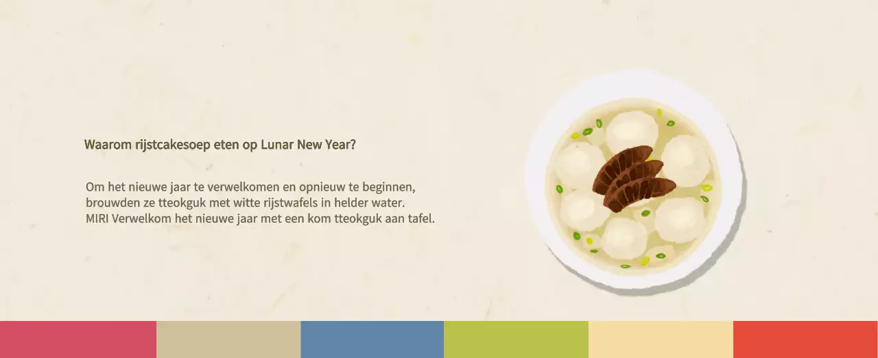 Beige Traditionele Eetkalender