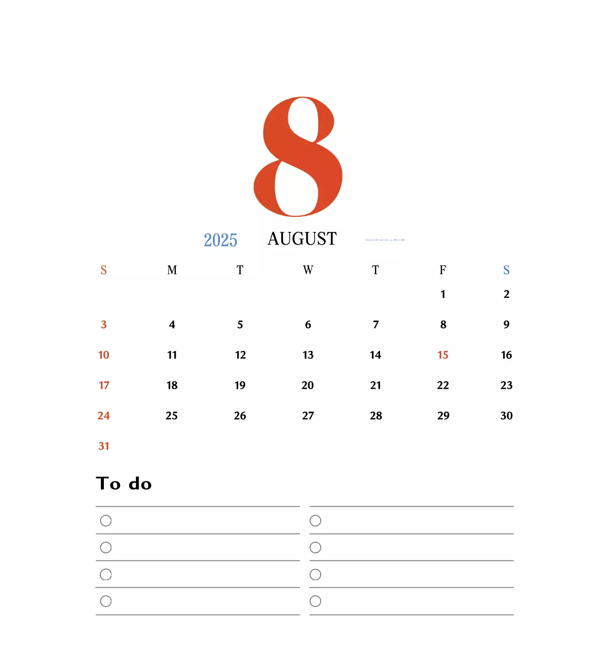 Kalender memori berkonsep retro berwarna merah