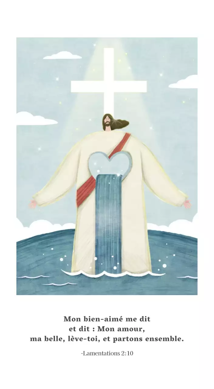 Illustration pastel de l'église