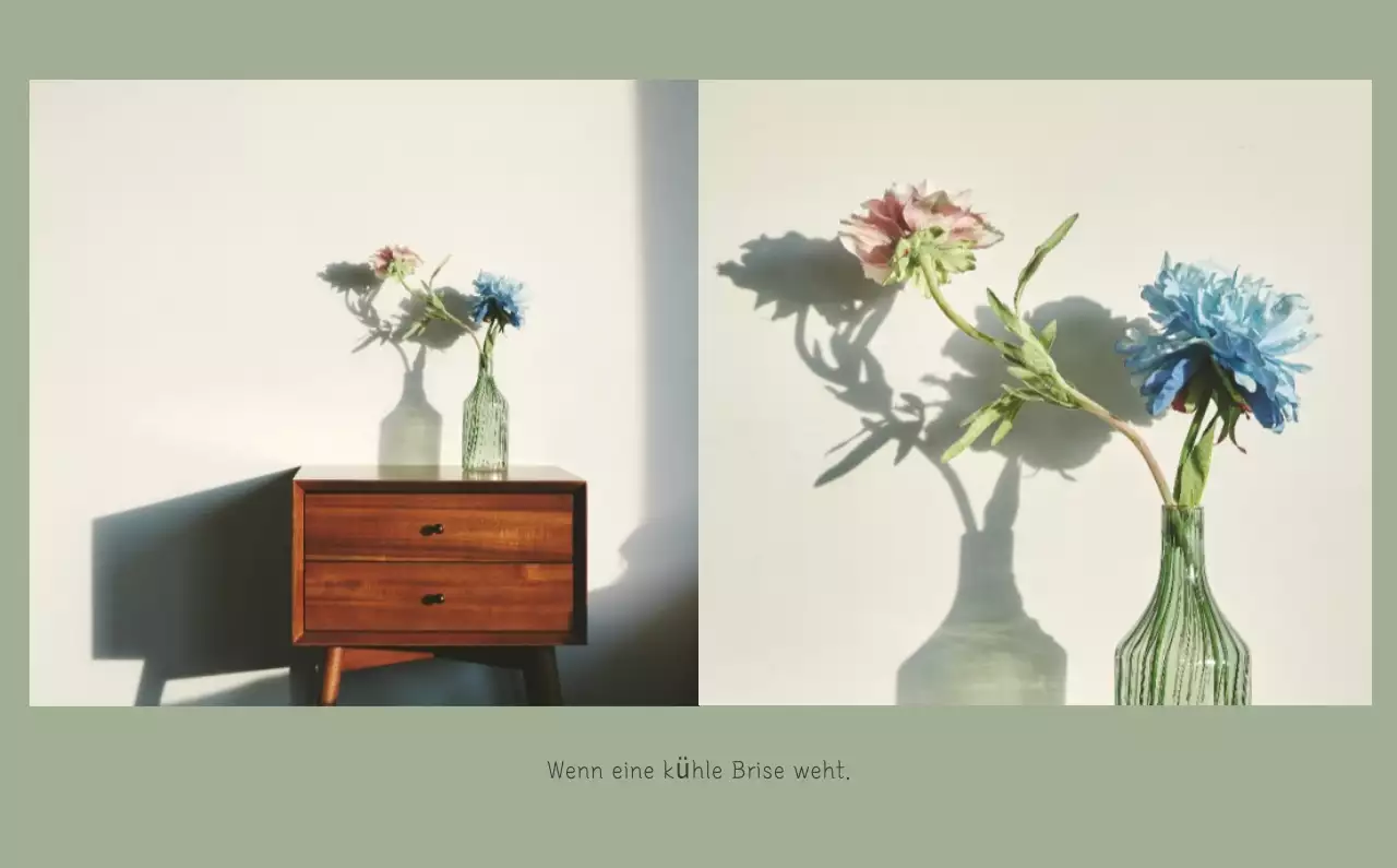 Weißer sauberer botanischer Naturkalender