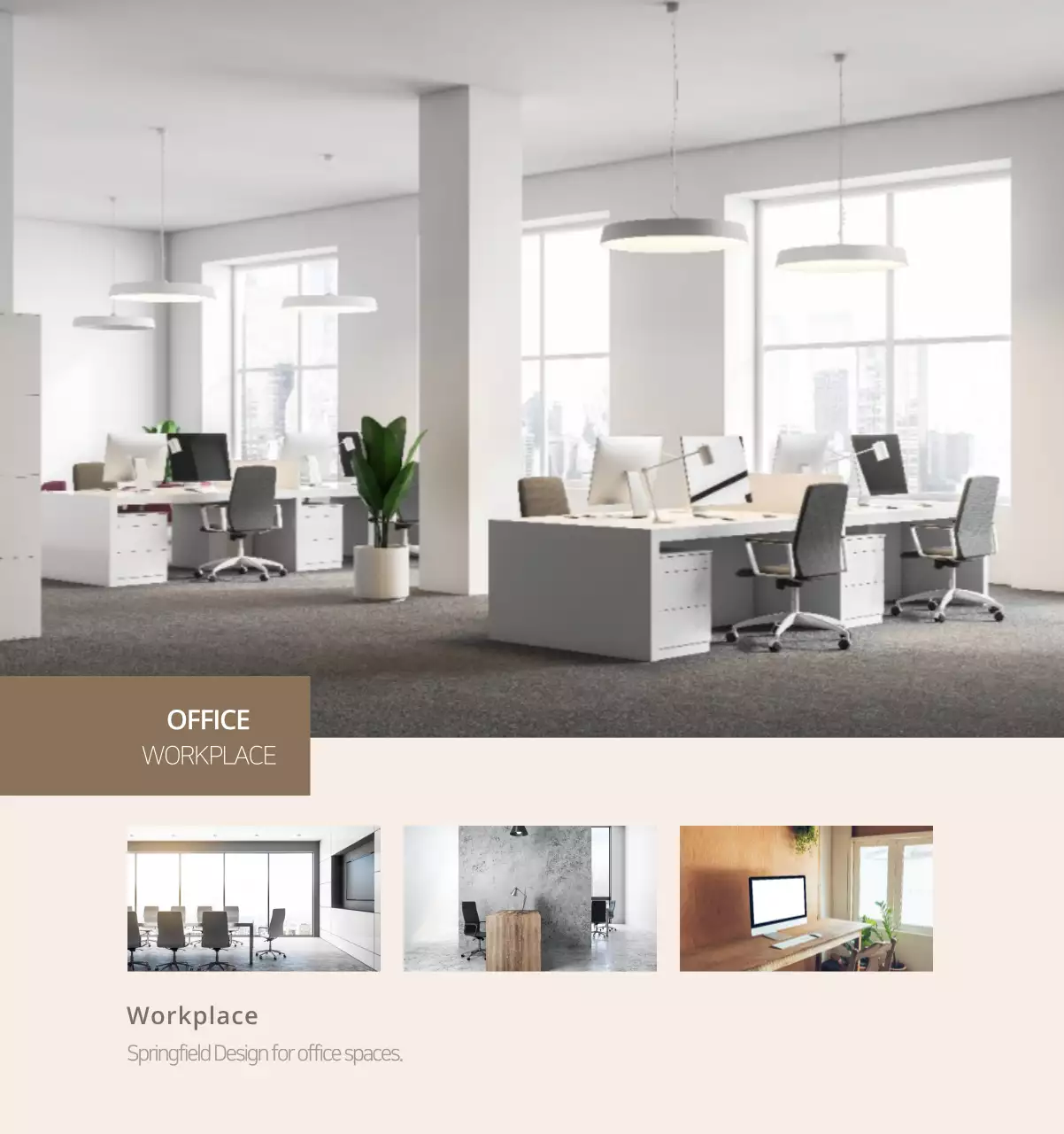 Kalender interior minimalis berwarna krem