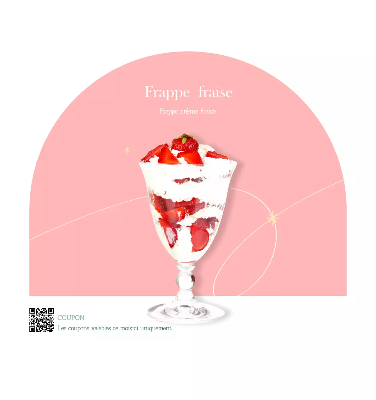 Un calendrier moderne pour les cafés avec des recommandations sur la boisson du mois.