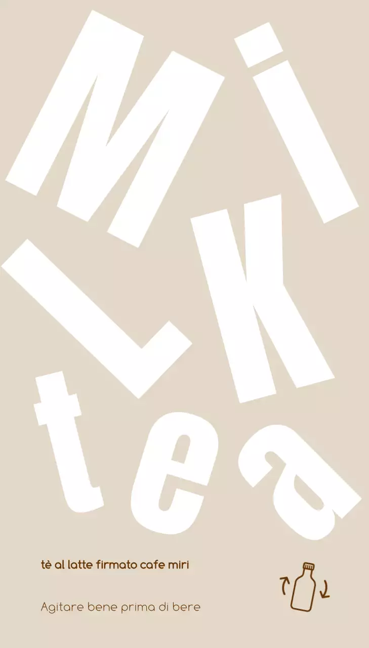 Appendino beige per bevande semplici