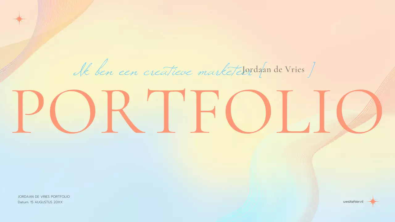 pastel elegante marketing portfolio