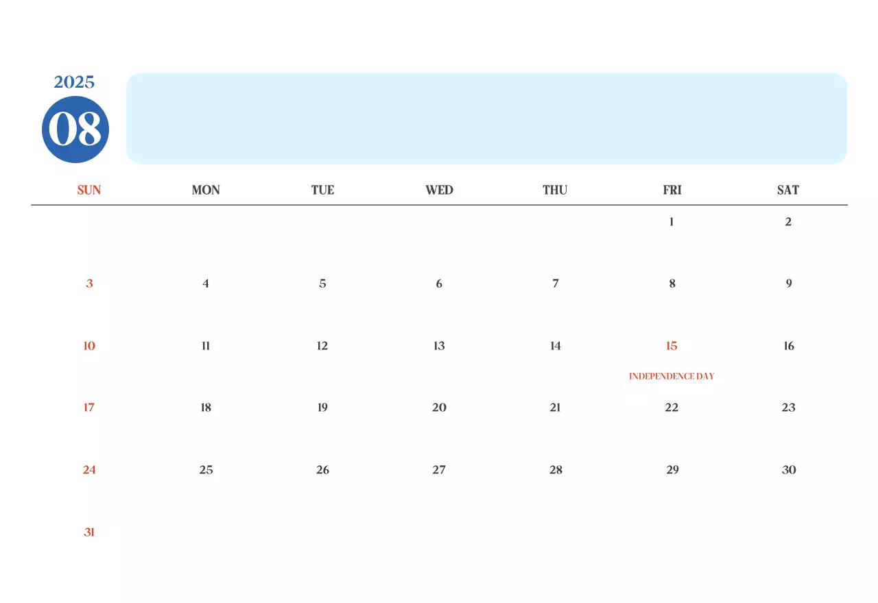 Kalender Rumah Sakit Modern Biru