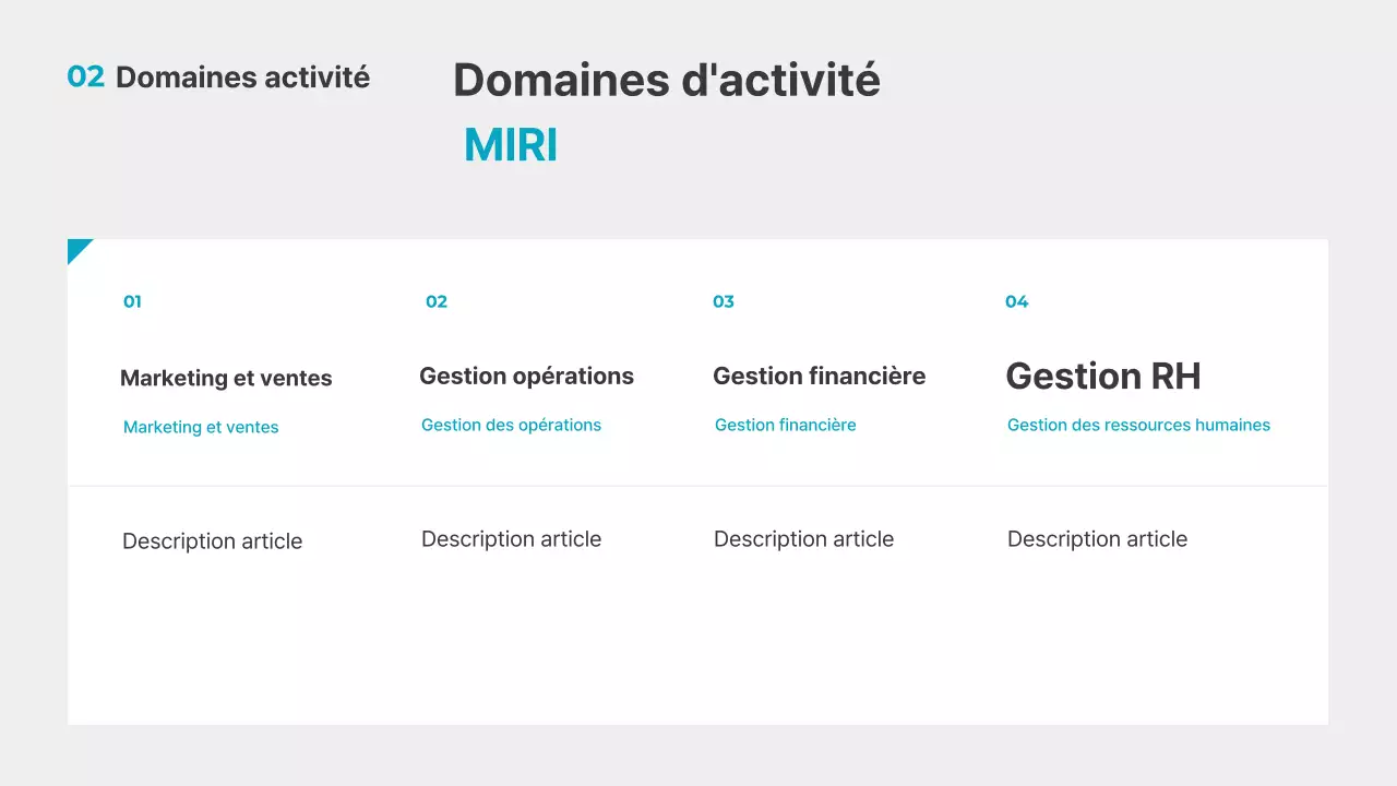 Rapports gris et propres
