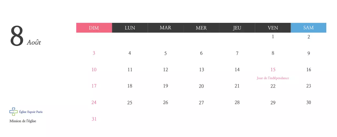 Calligraphie simple Promotion de l'église biblique