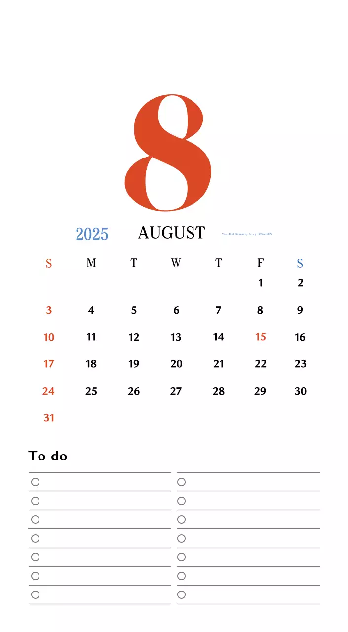 Retro concept nostalgia calendar in red
