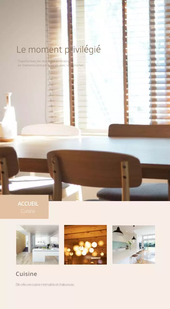 Calendrier intérieur minimaliste beige