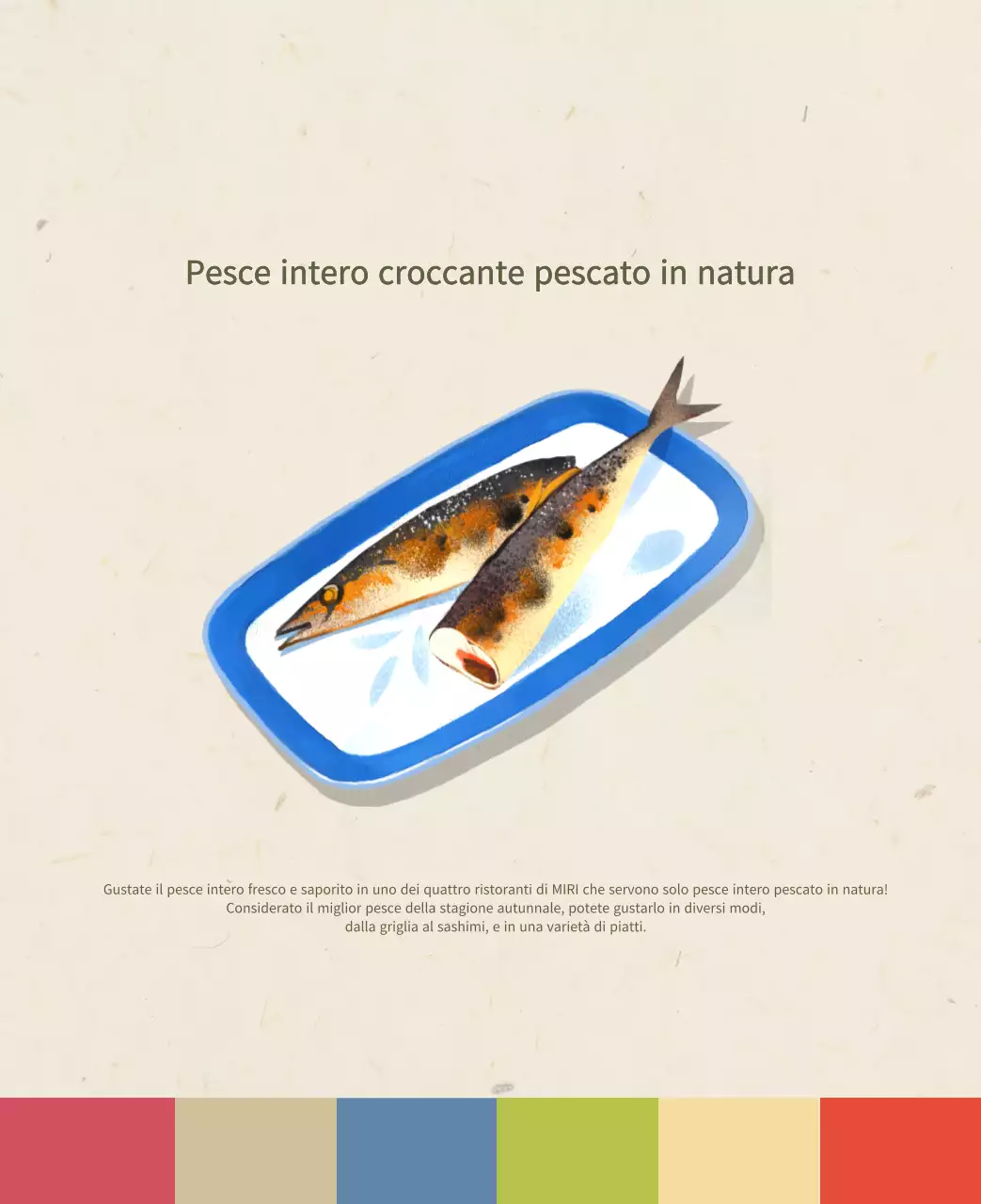 Calendario alimentare tradizionale beige