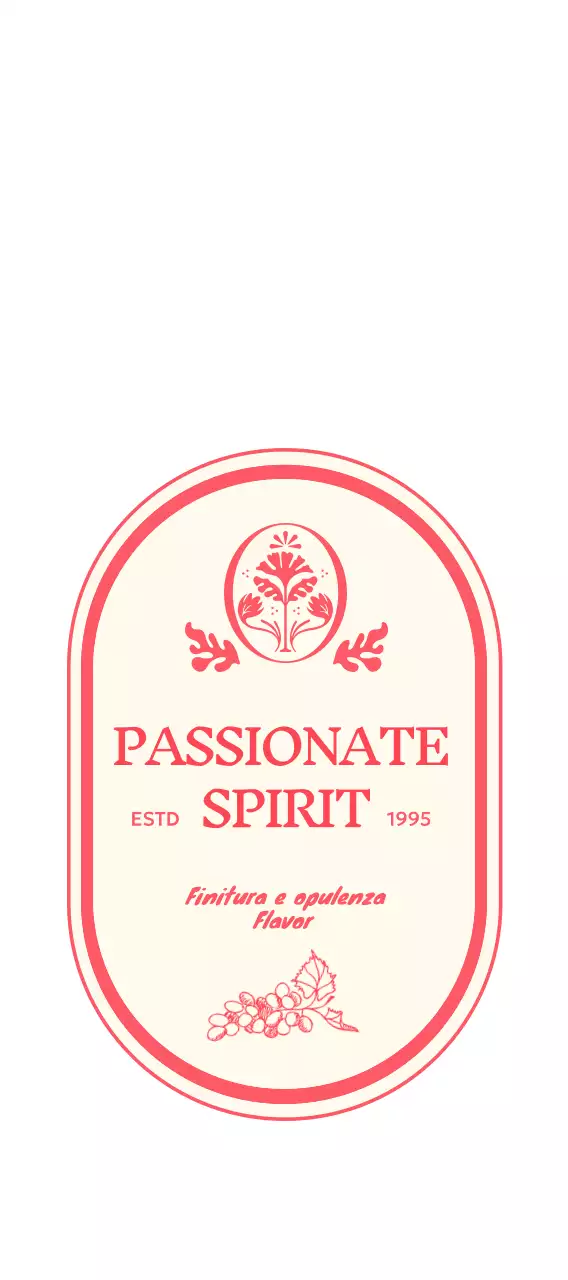 Logo rosso dal design vintage