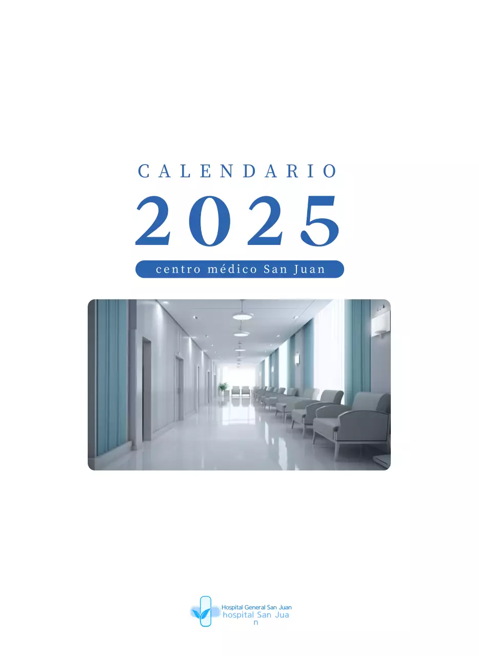Calendario del Hospital Moderno Azul