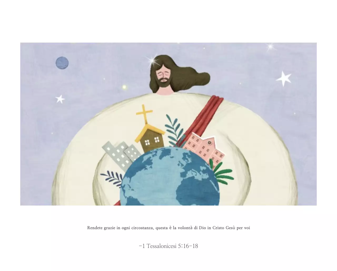 Chiesa illustrazione pulita pastello