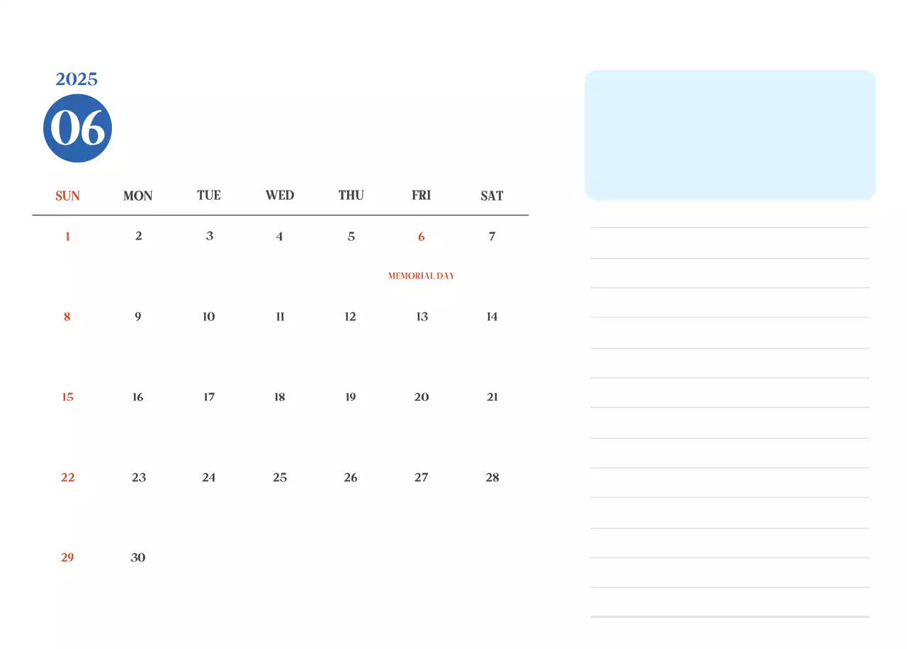 Kalender Rumah Sakit Modern Biru