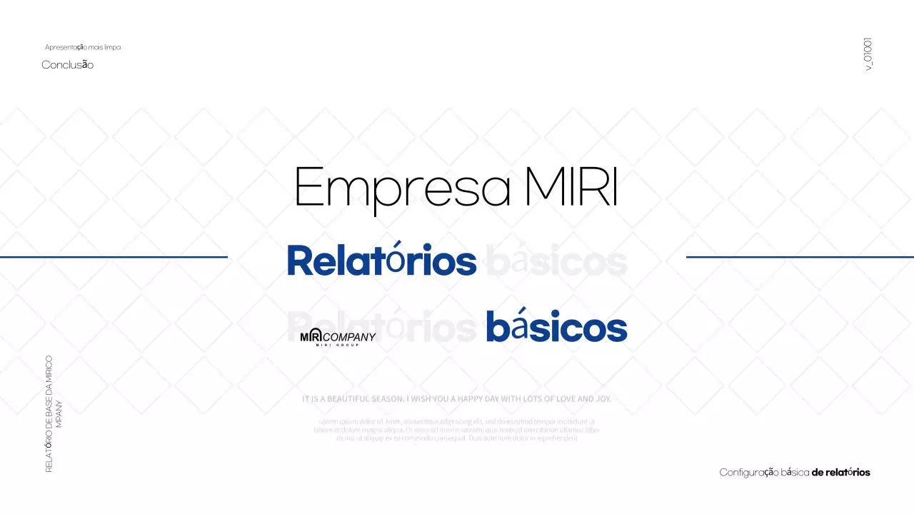 Relatório de incumprimento branco
