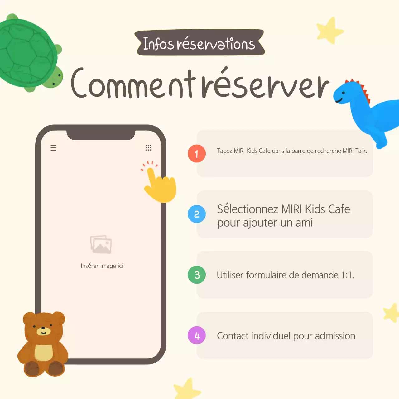 Promouvoir les cafés pour enfants d'Ivory