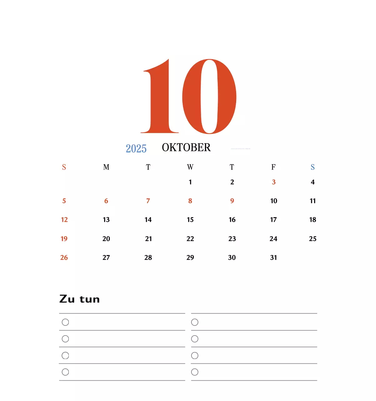 Retro-Konzept Erinnerungskalender in rot