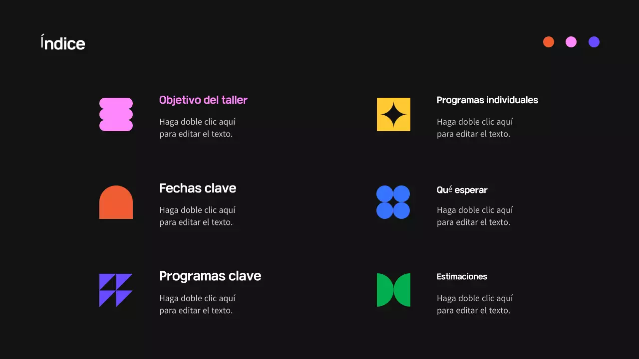 Guía del taller moderno negro