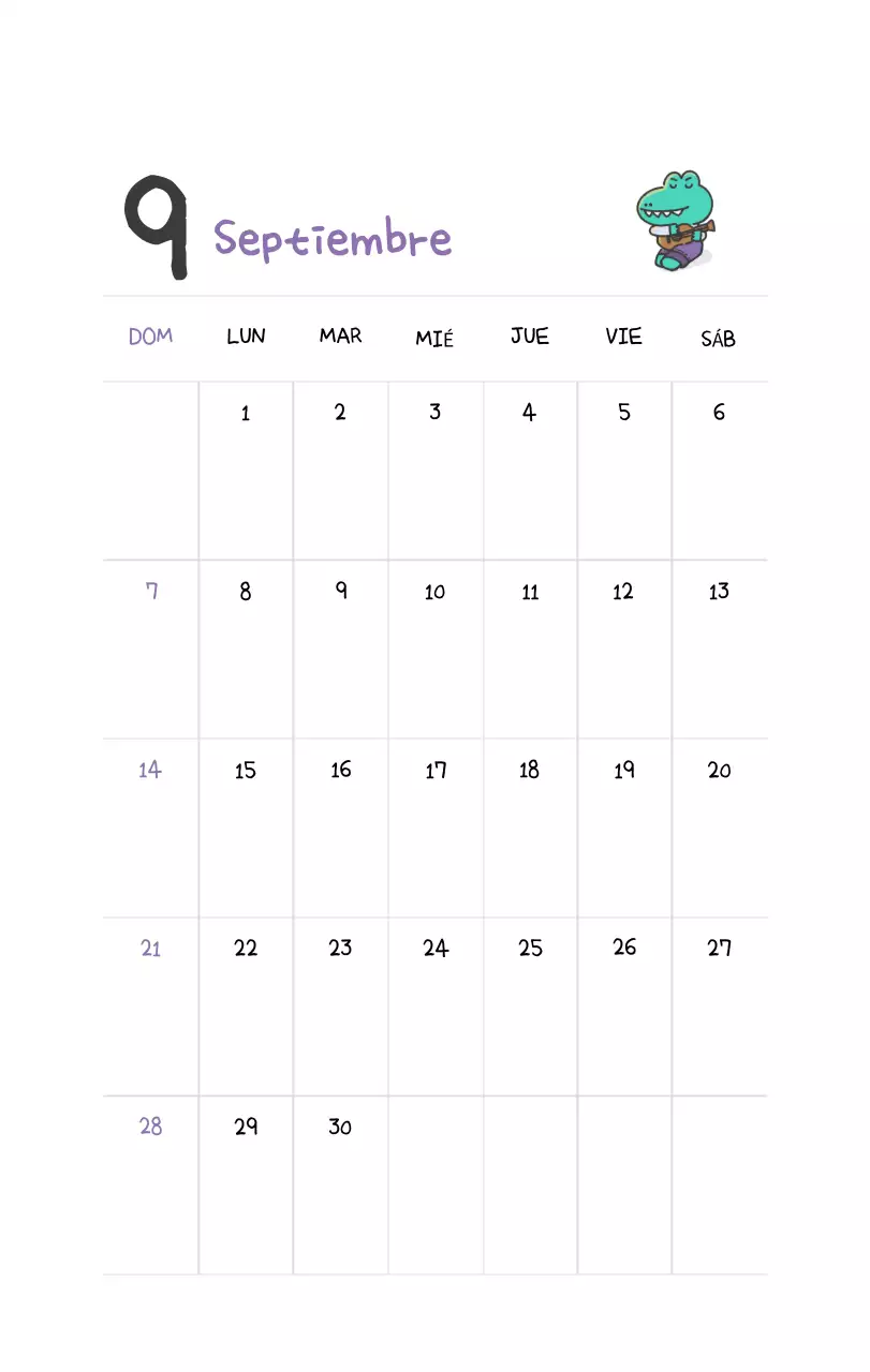 Un calendario con un bonito concepto de ilustración de Ago