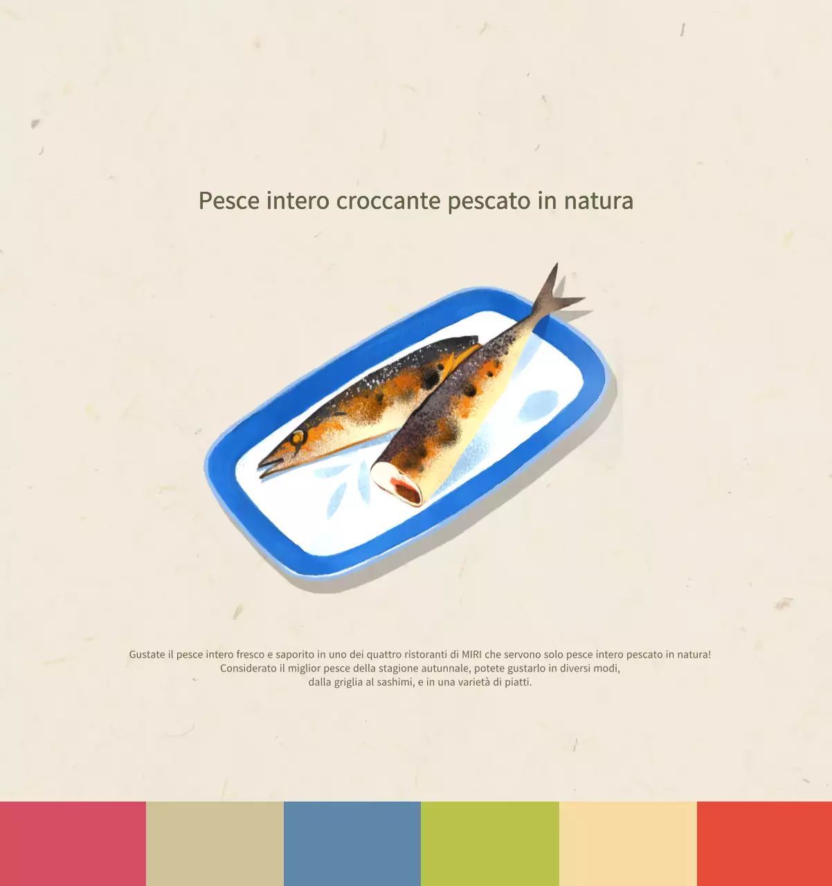 Calendario alimentare tradizionale beige