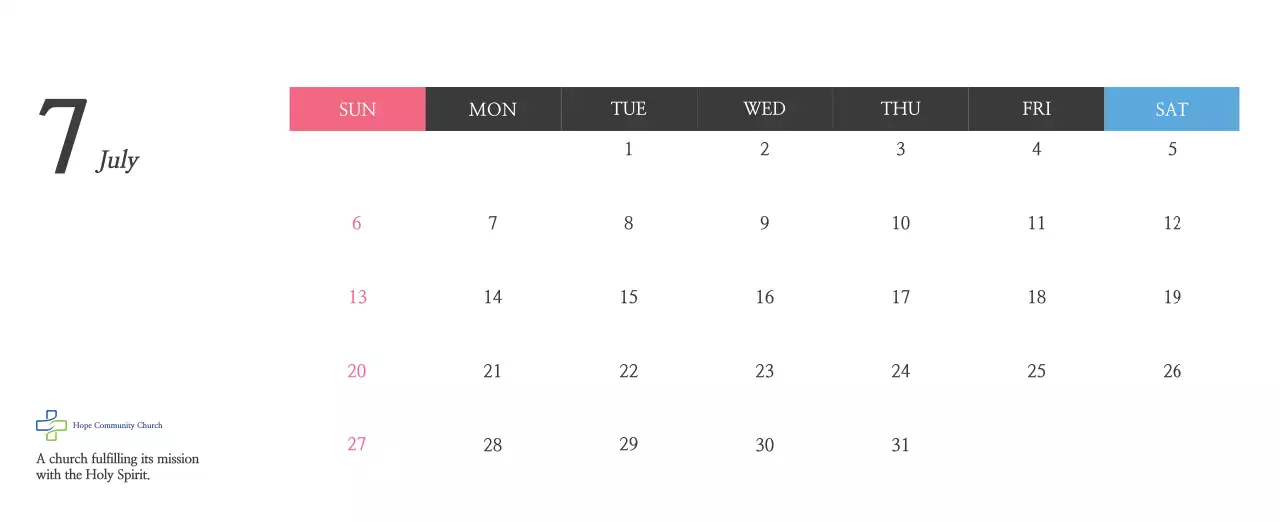 Promote a simple calligraphy Bible Church