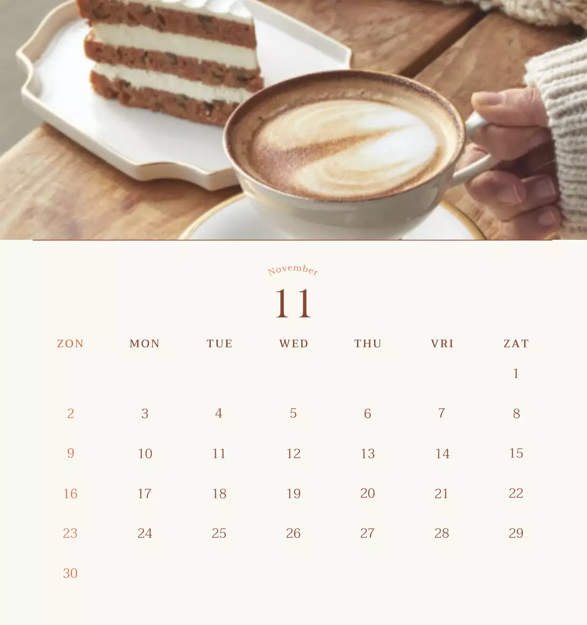 Promote Beige Vintage Café