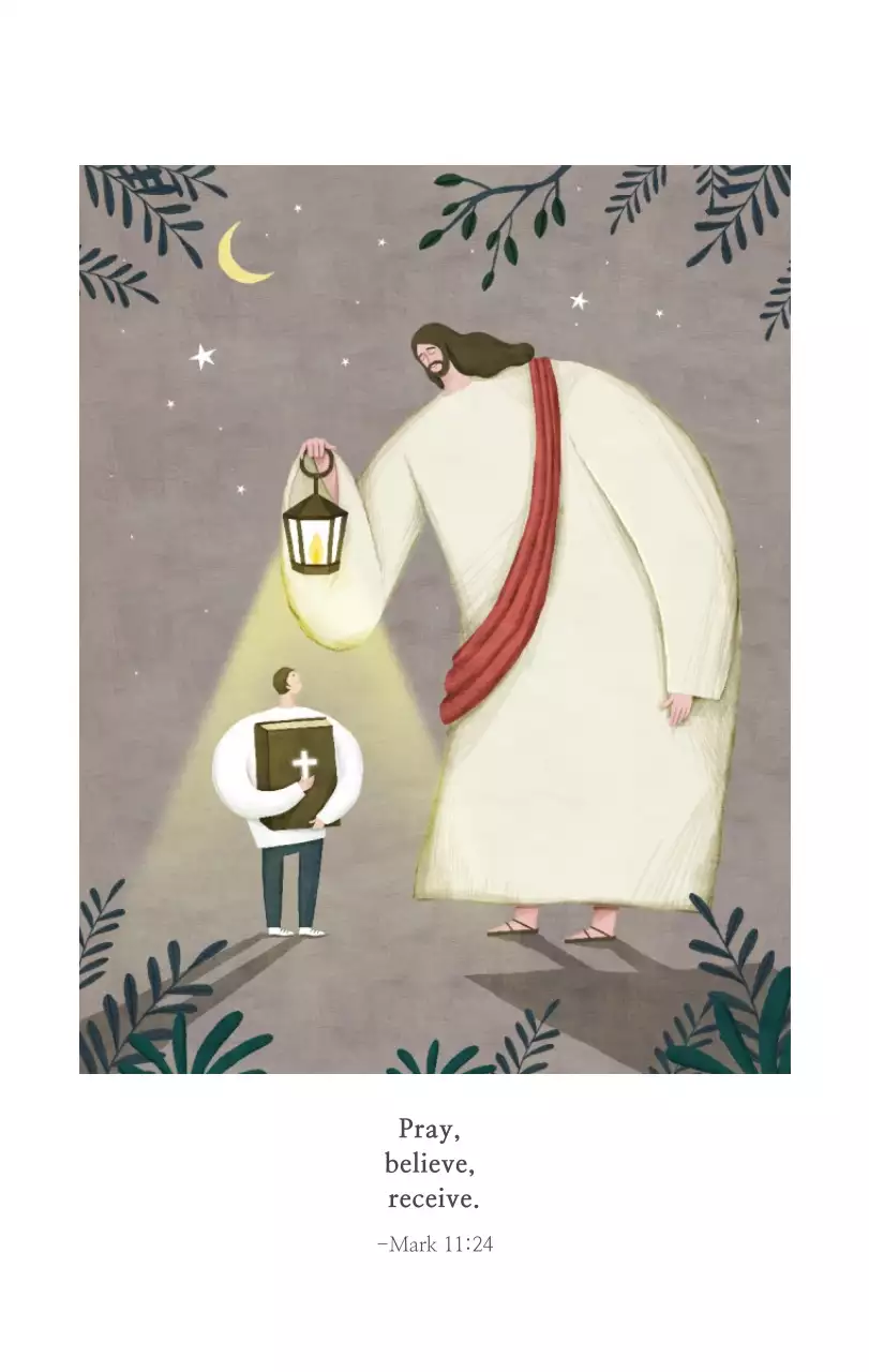 Ilustrasi gereja yang bersih dengan warna pastel