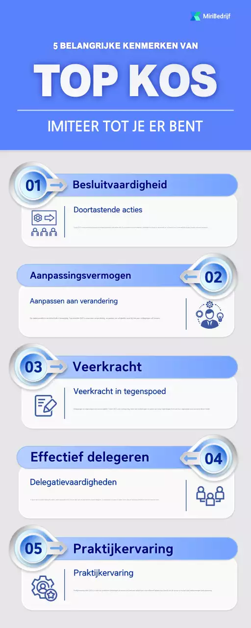 blauwe moderne sleutelkenmerken van de top CEO's gids