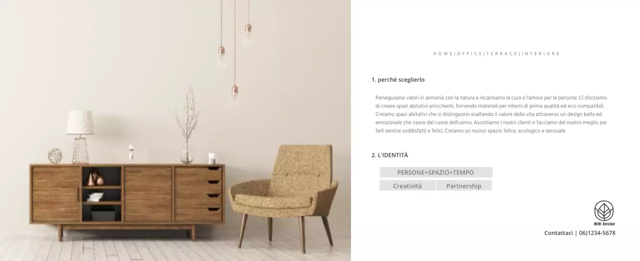 Calendario interno minimalista beige