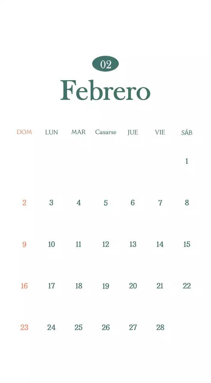 Un moderno calendario de cafeterías con recomendaciones para la bebida del mes