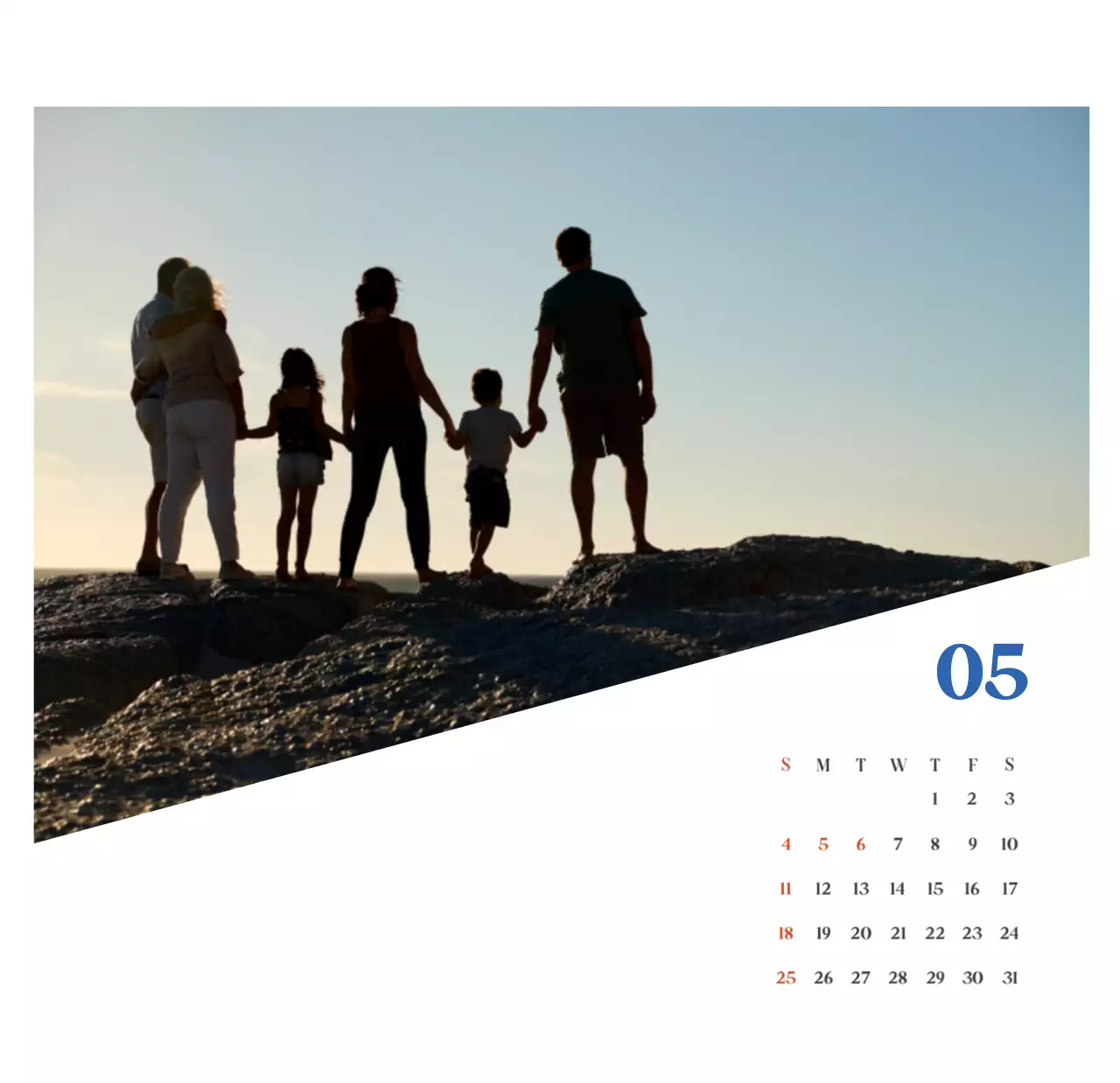 Calendario del Hospital Moderno Azul