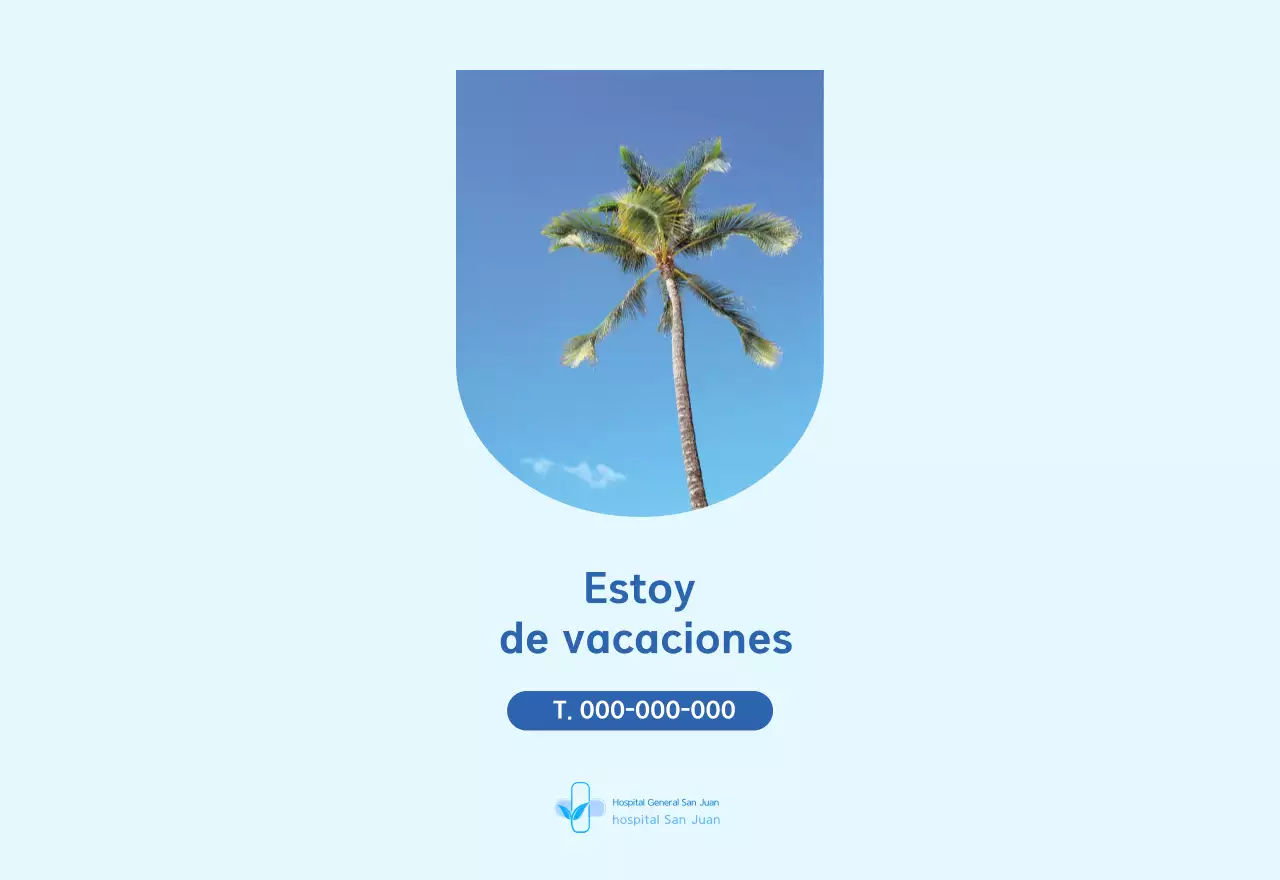 Calendario del Hospital Moderno Azul