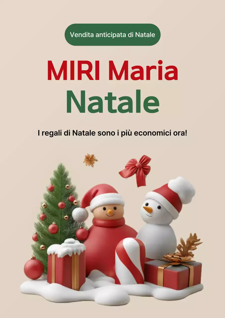 Evento natalizio semplice beige