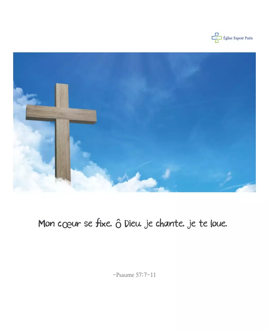 Calligraphie simple Promotion de l'église biblique