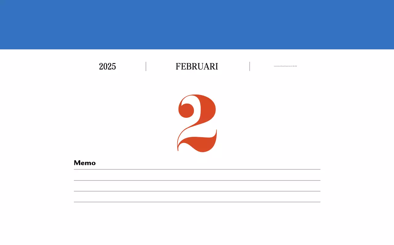 Retro concept memory kalender in rood