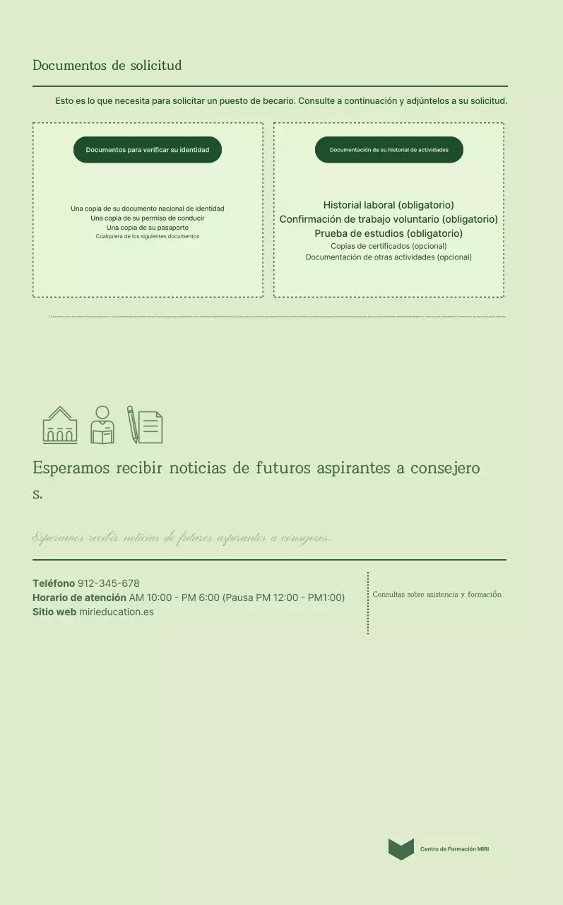 Promover materiales educativos Green Simple