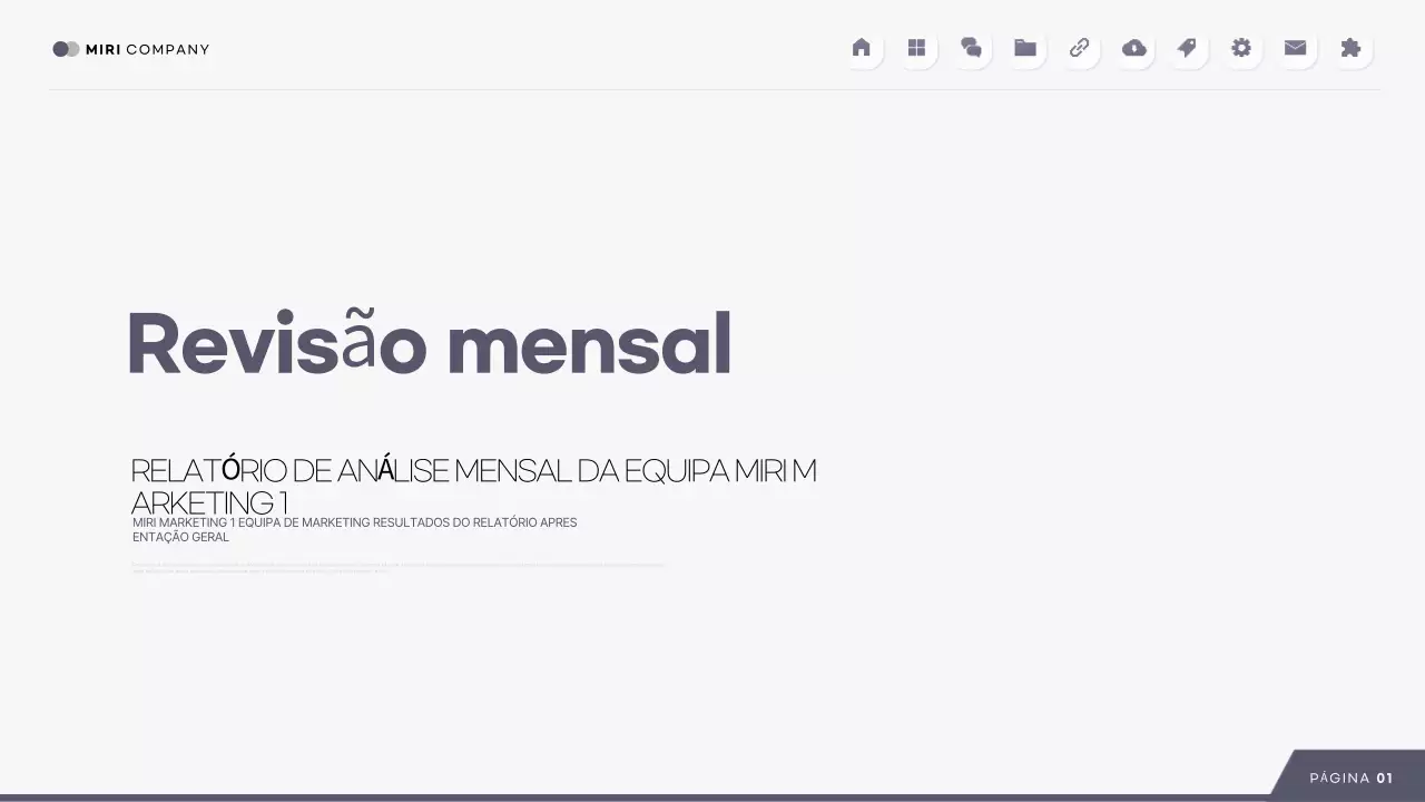 Análise de relatórios modernos cinzentos