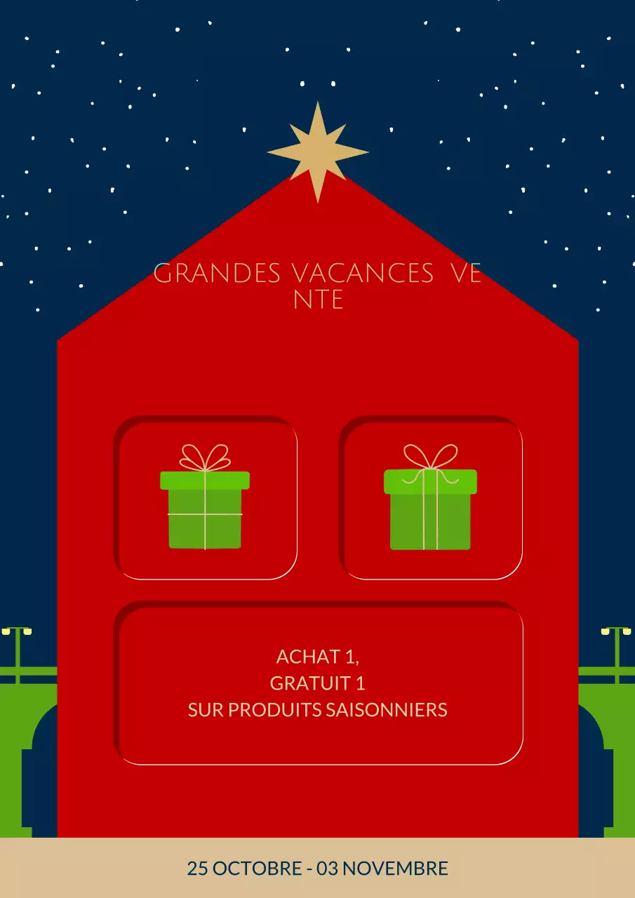 red modern holiday sale