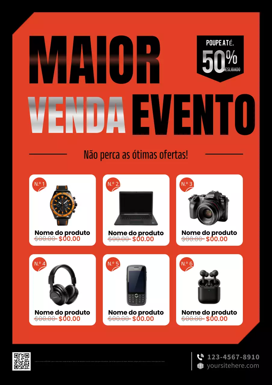promoção de vendas red bold