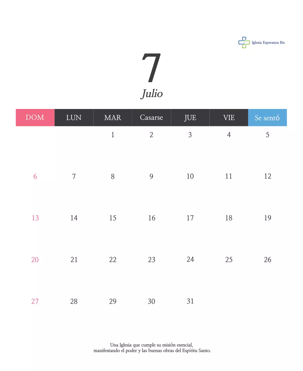 Caligrafía sencilla Promoción de la Iglesia Bíblica